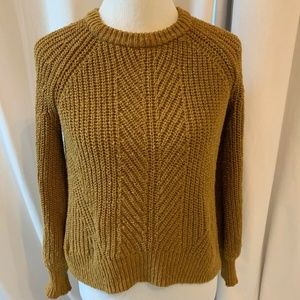 Madewell Balloon Sleeve Sweater, Egyptian Gold, XS